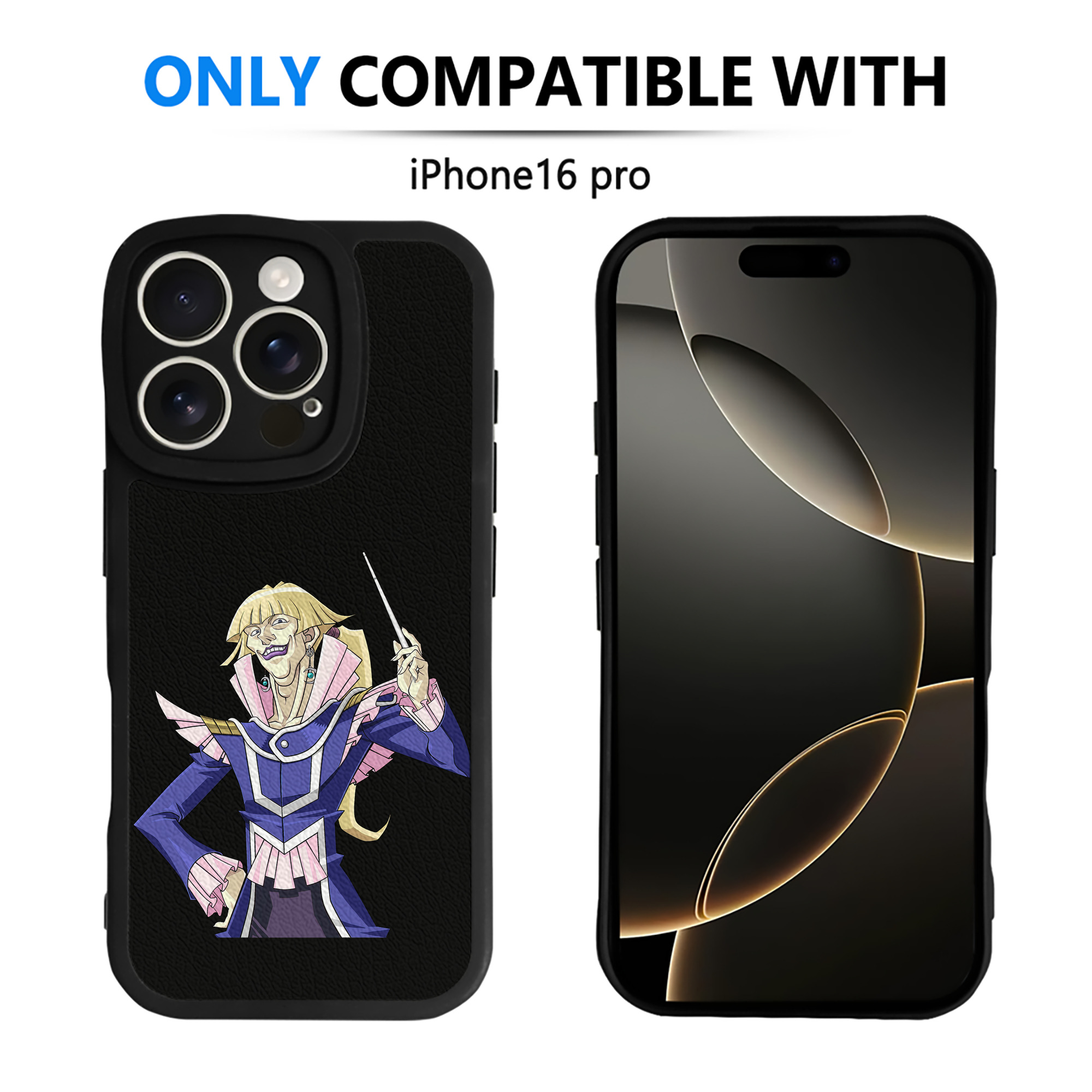 （画像用） 遊☆戯☆王 Yu-Gi-Oh! 【iPhone 16シリーズ対応】シリコンスマホケース（レザー調） 材質：シリコン